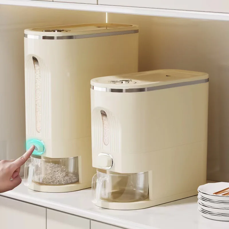 Plastic Rice Storage Container Grain Organizer Rice Storage Container for Flour Rice Grain