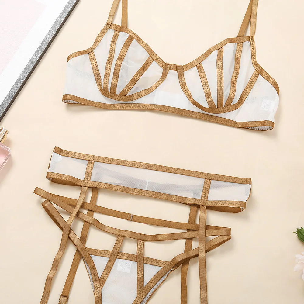 女士性感内衣成人女孩网眼内衣性感热辣透明女式内衣