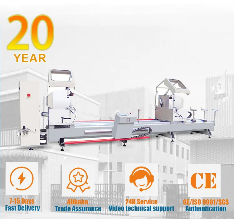 Double Miter Saw System with CNC Control of Cut Length, Miter Angles ...
