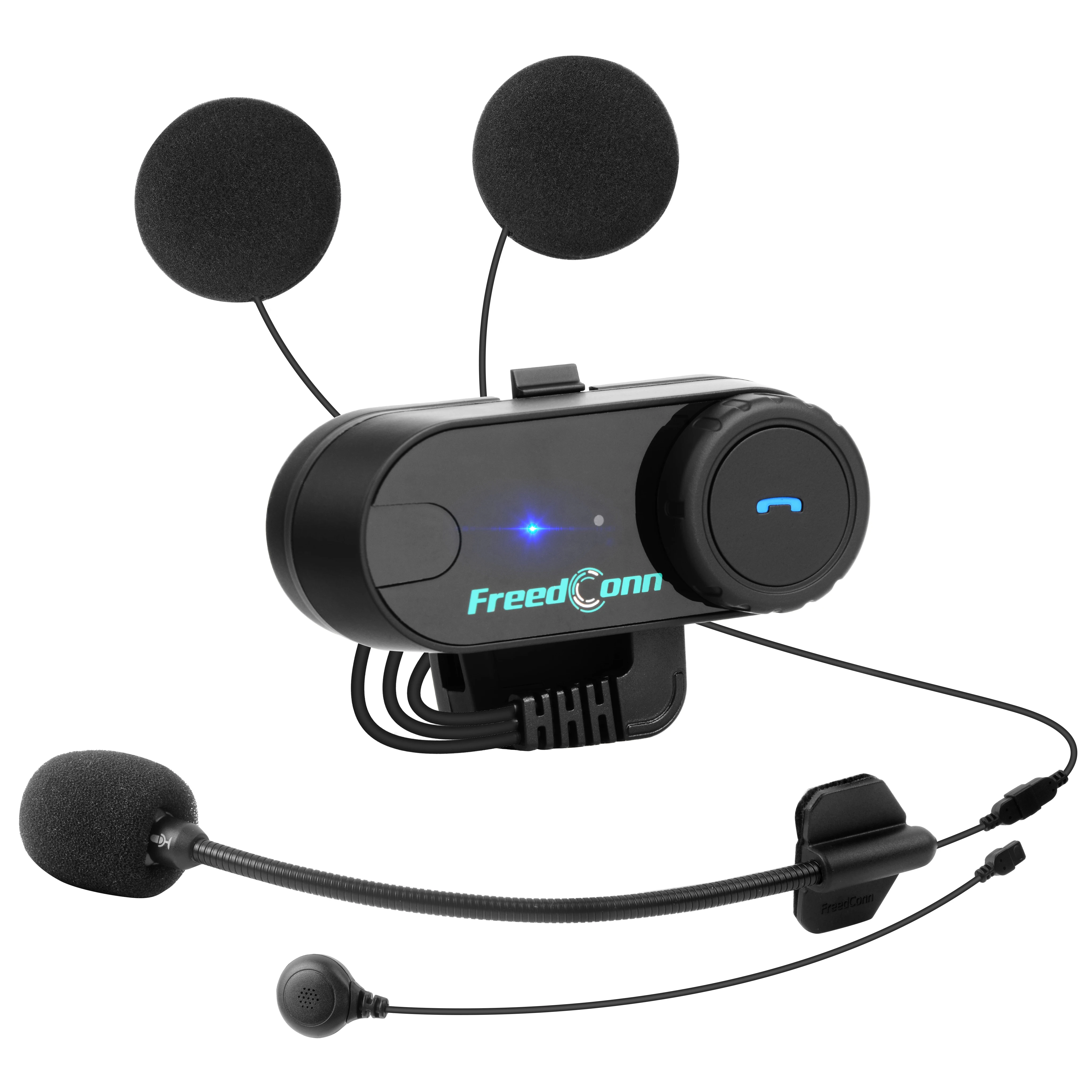 FreedConn T-Max Pro Motorrad Intercom - Bluetooth Headset Für 6 Fahrer, 1000m Reichweite