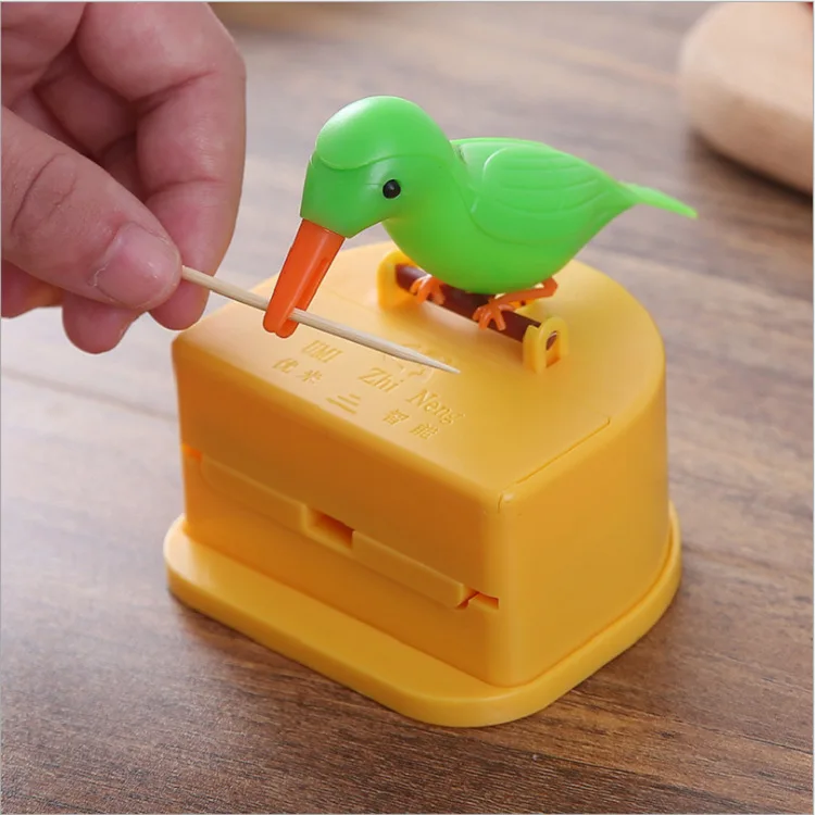 Toothpick Holder Dispenser Cute Bird Toothpick Dispenser Gag Gift