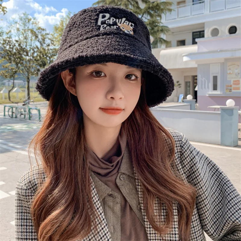 Topi Bucket Wanita Fashion Korea,Topi 