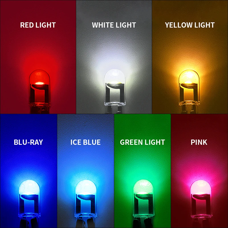 Kit 20PCS Ampoules LED T10 Pour Voiture - Blanc 6000K - Éclairage Intérieur & Plaque D'immatriculation