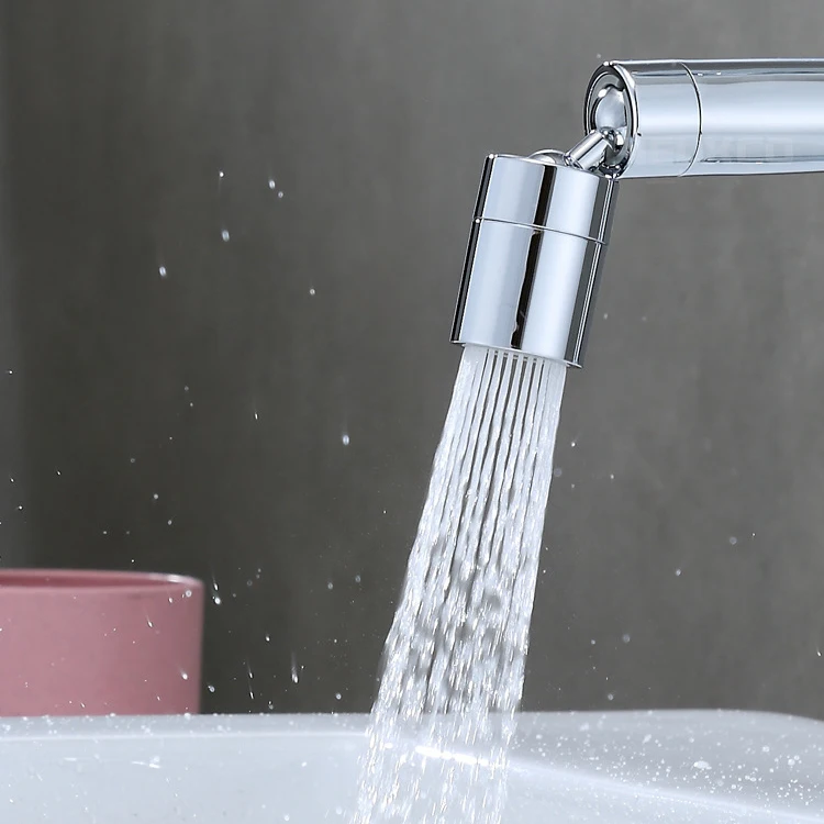 Dual Function Tap Aerator Big Angle Kitchen Sink Faucet Aerator 360 Degree Swivel Faucet Sprayer Bubble