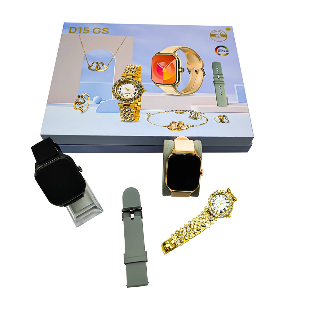2024 Luxury Smart Watch D15 GS Reloj Intelligente Smartwatch Fitness Wrist Smart Watch PK A58 A59 Plus