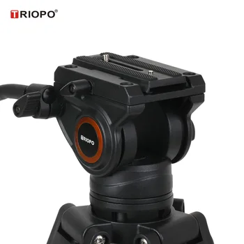 Triopo Tripod K3 Fluid Head Mid-level Spreader Dv965 Professional Heavy Duty Aluminum Twin Tube detail image