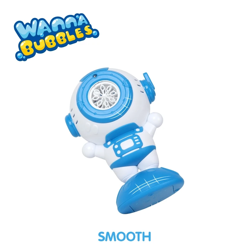 2023 New Outdoor Automatic Bubble Machine for Kids Electric Toys Astronaut Robot Bubble Blower With Light