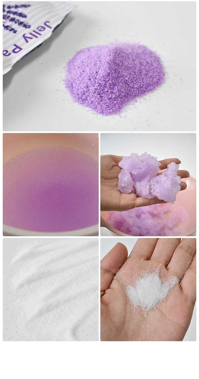 Private Label Pure Nature Lavender Crystal Jelly Spa Pedicur Foot Soak