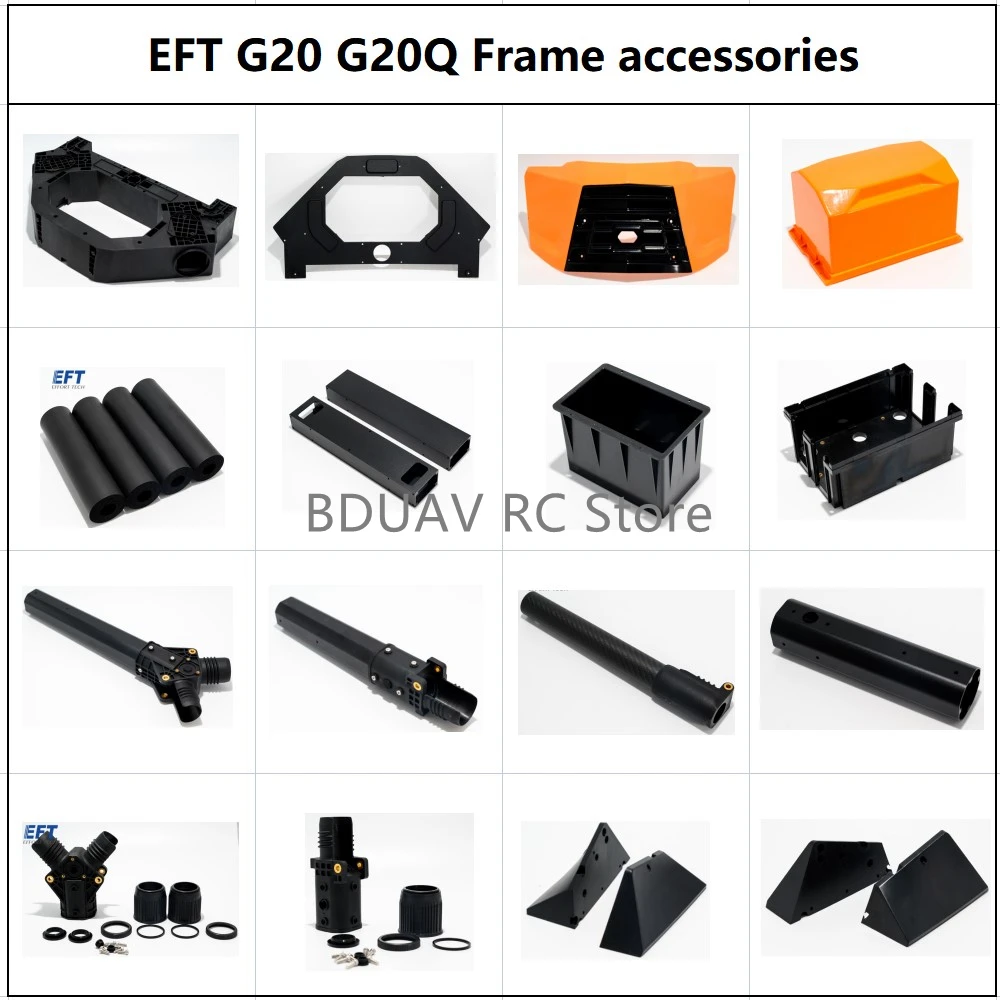 EFT G20/G20Q Agriculture Drone Accessory Hood Body Frame Arm Carbon Tube Aluminum Tube Folding Parts Tripod Battery Box