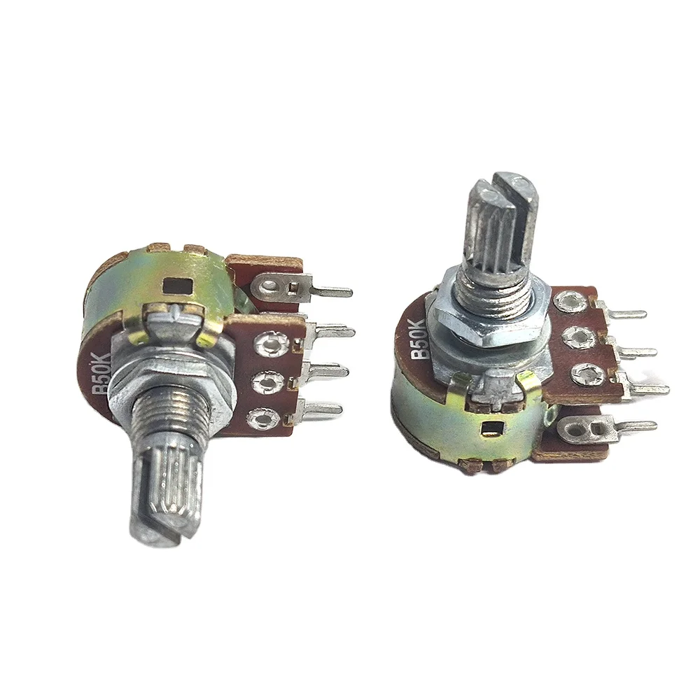 20k Linear with 6mm Splined Shaft Potentiometer