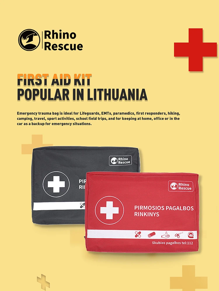 Car First Aid Kit Medical Emergency Bag Pouch For Outdoor Convenient