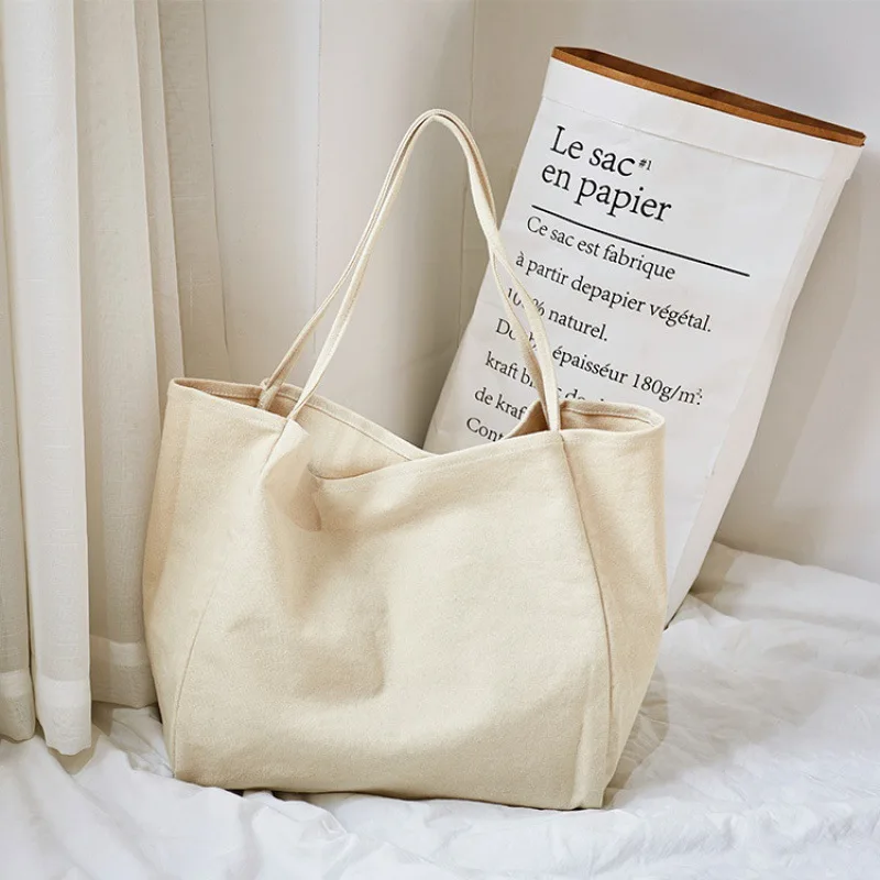 Wholesale Blank Custom Print Natural 12oz Cotton Canvas Tote Bag ...
