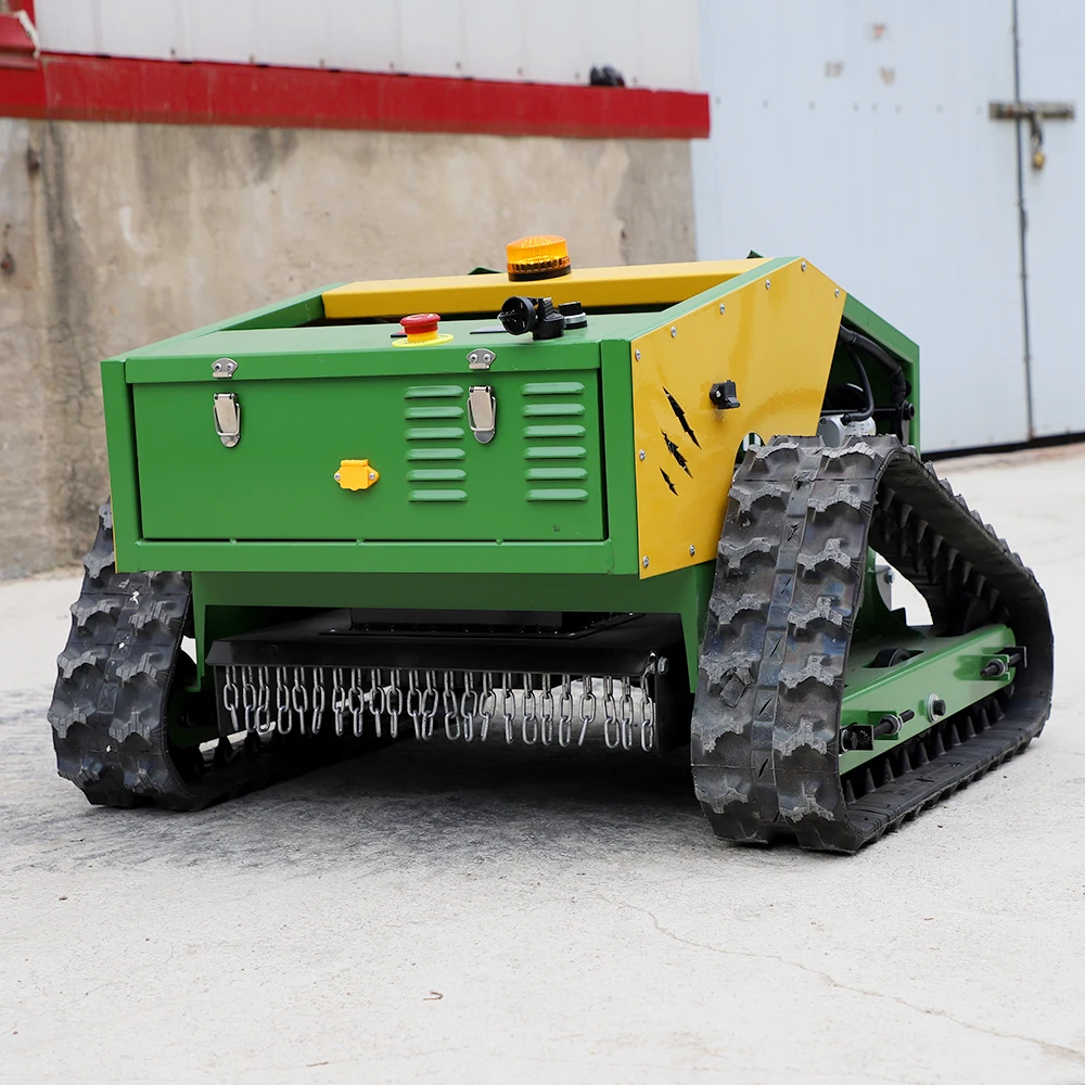 Multi Functional Gasoline Automatic Remote Control Slop Lawn Mower Robot Weeding Machine