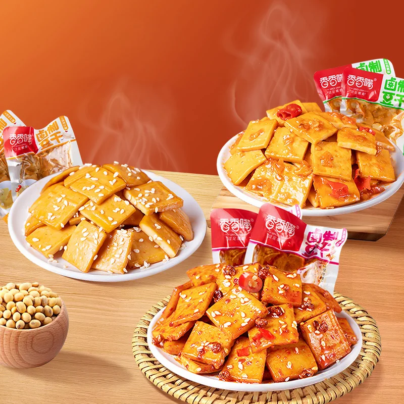 Dried Bean Curd Snacks Exotic Snacks Four Flavor Instant Tofu Snack
