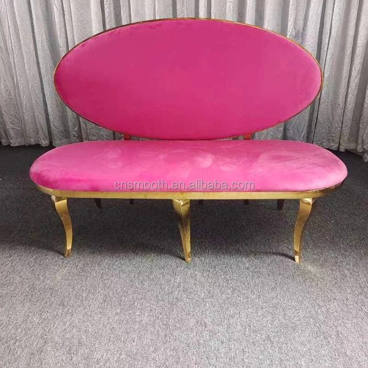 Modern Sofa Set American Design Furniture Pink Velvet Fabric Living Room Sofas Sets Luxury Gold for Sale