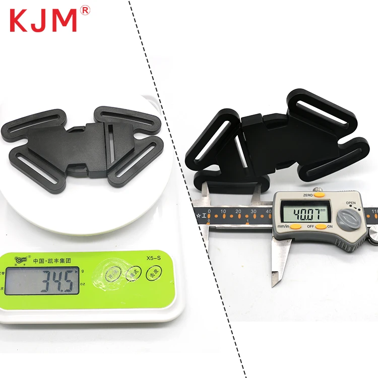 Wholesale Customizable 4 Way Quick Release Plastic Seat Belt 38mm Side Release Buckle for Car and Baby Stroller Pushchair