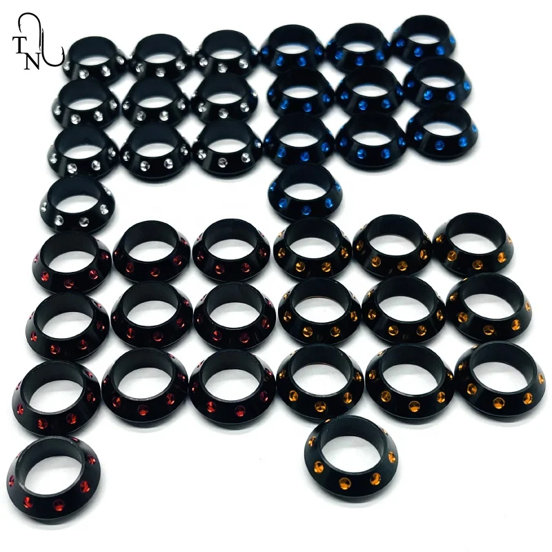 5-Pack Decorative Winding Checks For Fishing Rod Building - TackleZoom (Multi-Color)