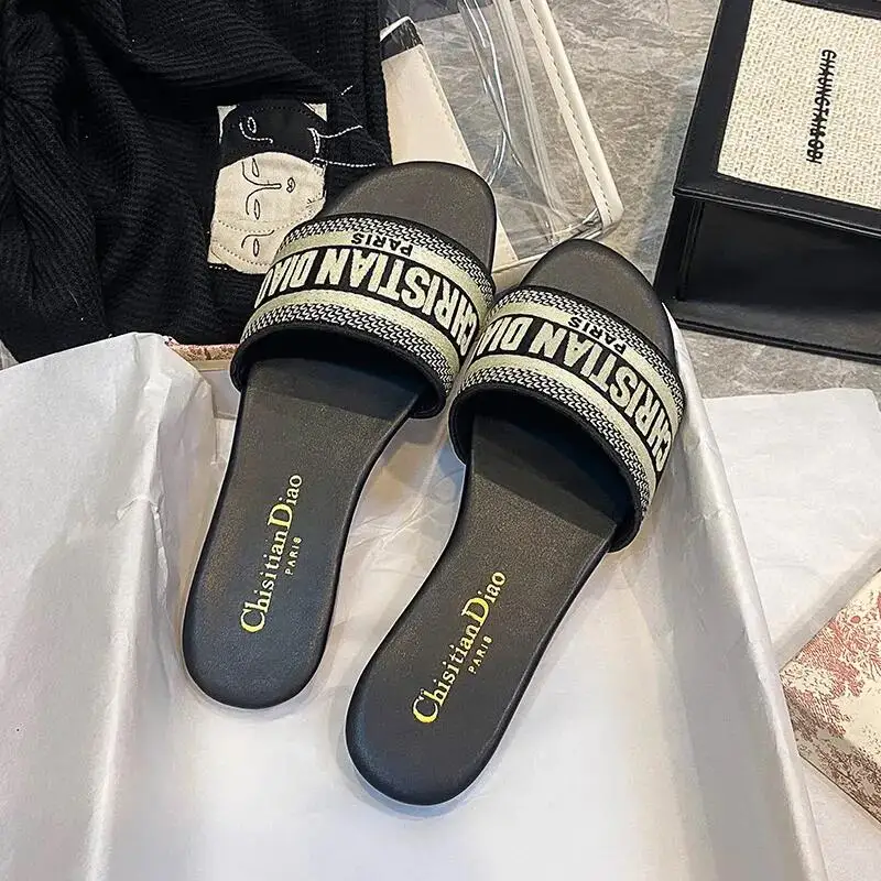 Designer Luxury H Famous Brands Designer Girls Shoes Custom Slippers ...