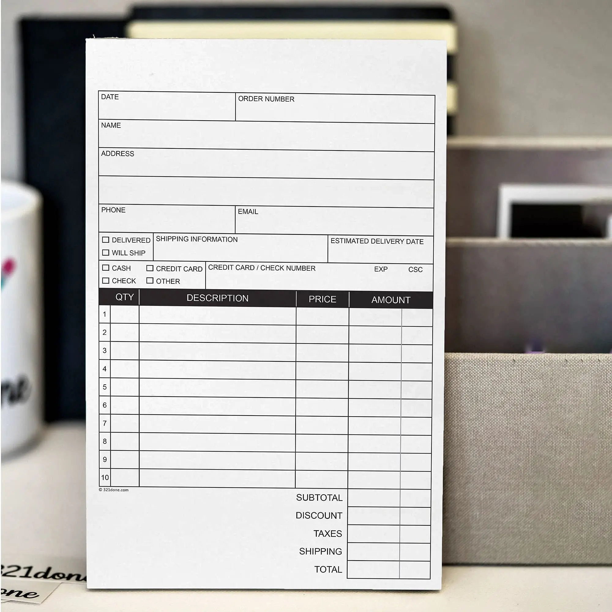 Customizable Tax Cash Receipt NCR Invoice Books Personalized Cheap Carbonless Copy Perfect Cardboard Serial Number Printing