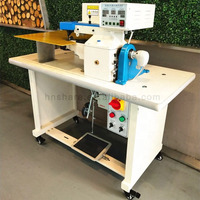 Manual Leather Edge Folding Machine for Leather Double Side Gluing Machine