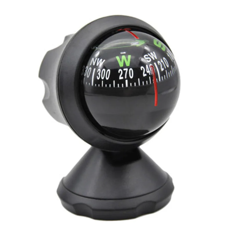 Multifunction Universal Car Compass Pocket Mini Ball Dash Dashboard Car Mount 
