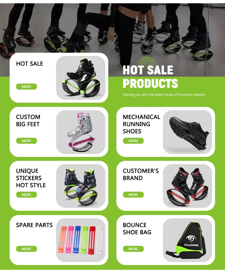 TFanJump Free Shipping Tfan Jump Shoes Bounce Sports Rebound Boots Gym Shoes Unisex Kangaroo Outdoor Factory Direct