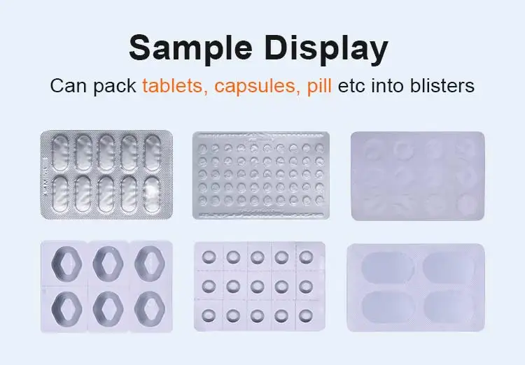 Automatic Small Mini Flat Plate Alu Alu Pill Capsule Strip Tablet ...