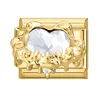 White diamond heart