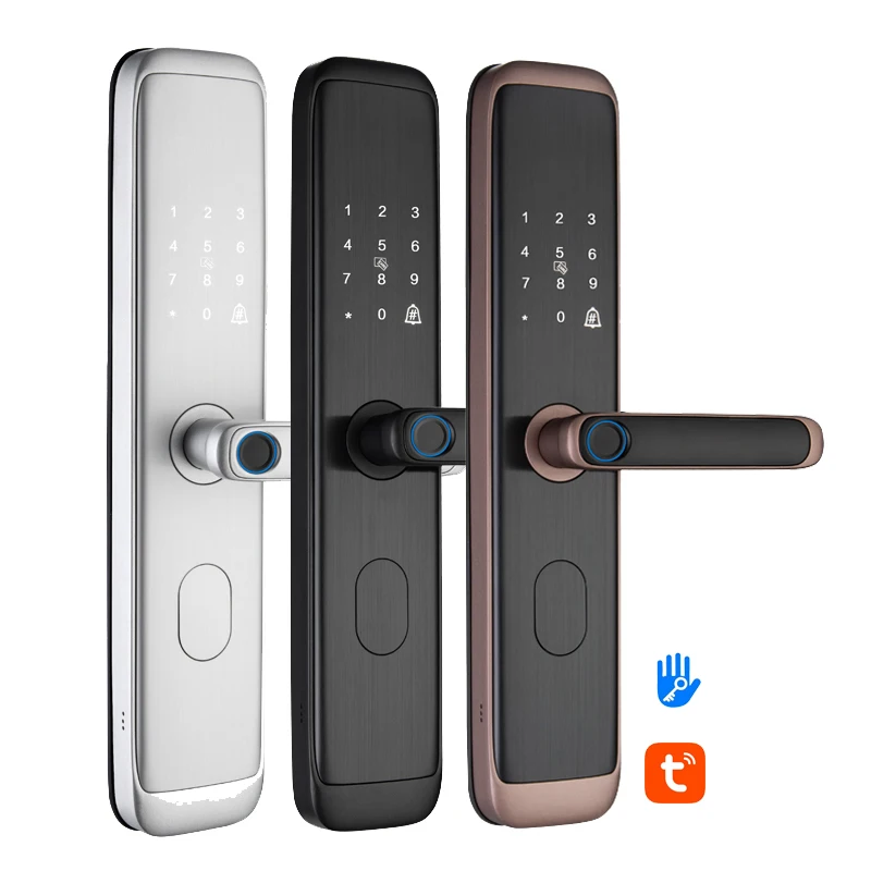 Home Smart Security Tuya Intelligent Apartment Home Office Fingerprint Electr Door Lock Smart Anti Theft Main Door Lock