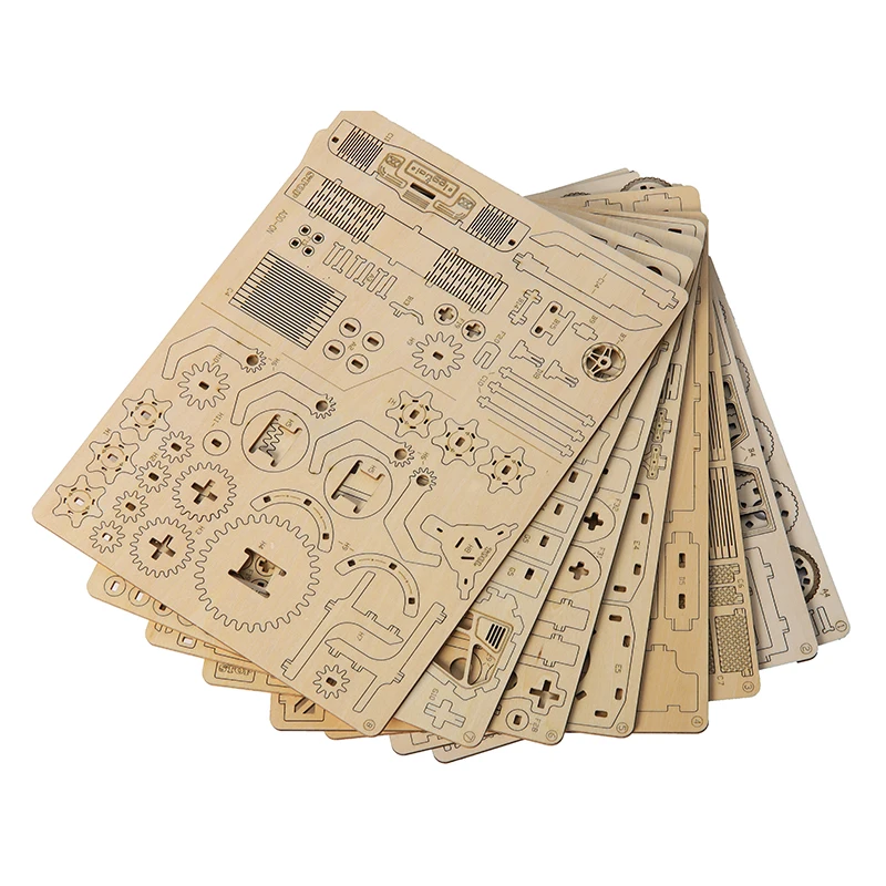 STEM Kit de Construction mécanique en Bois - Puzzle Adulte