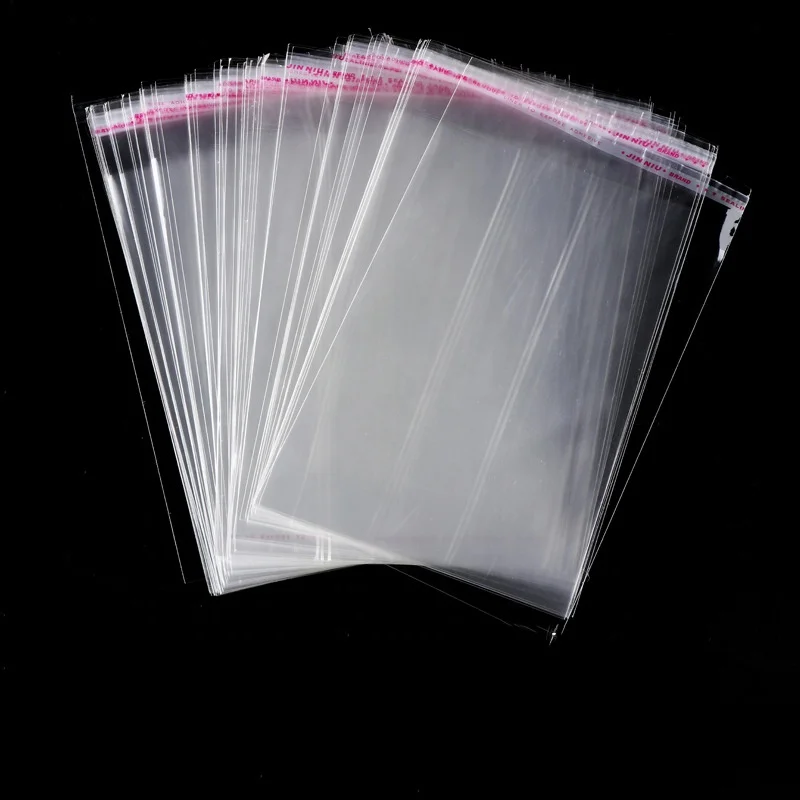 Custom Printed Multiple Size Clear Self-Adhesive Seal Cellophane Opp Plastic Bag For Cookie Packing Small Bopp PP PET Bags