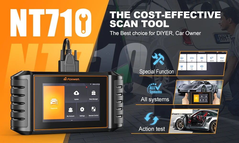 Foxwell NT510 Elite For GM All System Bidirectional Car OBD2 Scanner  Diagnostic