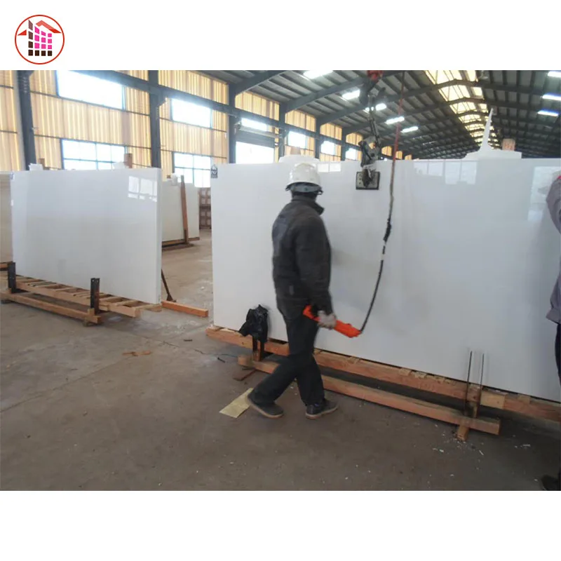 Nano White Artificial Marble Slab 1