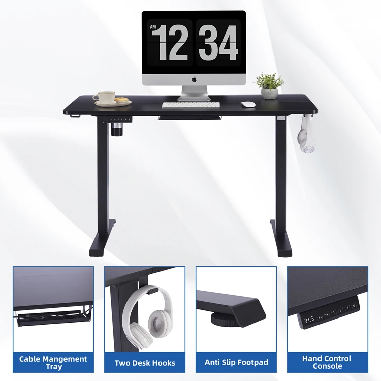 ES6 Modern Eco-Friendly Waterproof Adjustable Study Computer Laptop Desk Electric Height Adjustable Office Standing Desk