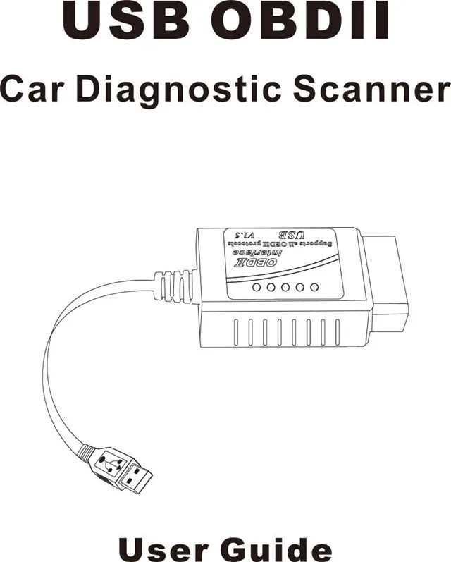 OBD2 ELM327 USB V1.5 OBD2 Car Diagnostic Interface Scanner ELM 327 V 1.5 Connector Auto Diagnostic-Tool ELM327 OBD II Adapter