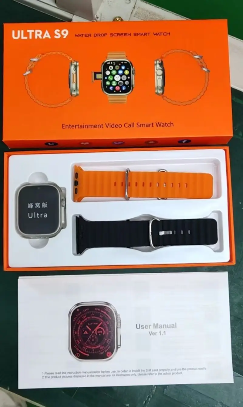 2024 Smart Watch 49mm S9 Ultra With 4g/5g Sim Card And Wi-fi And Gps ...