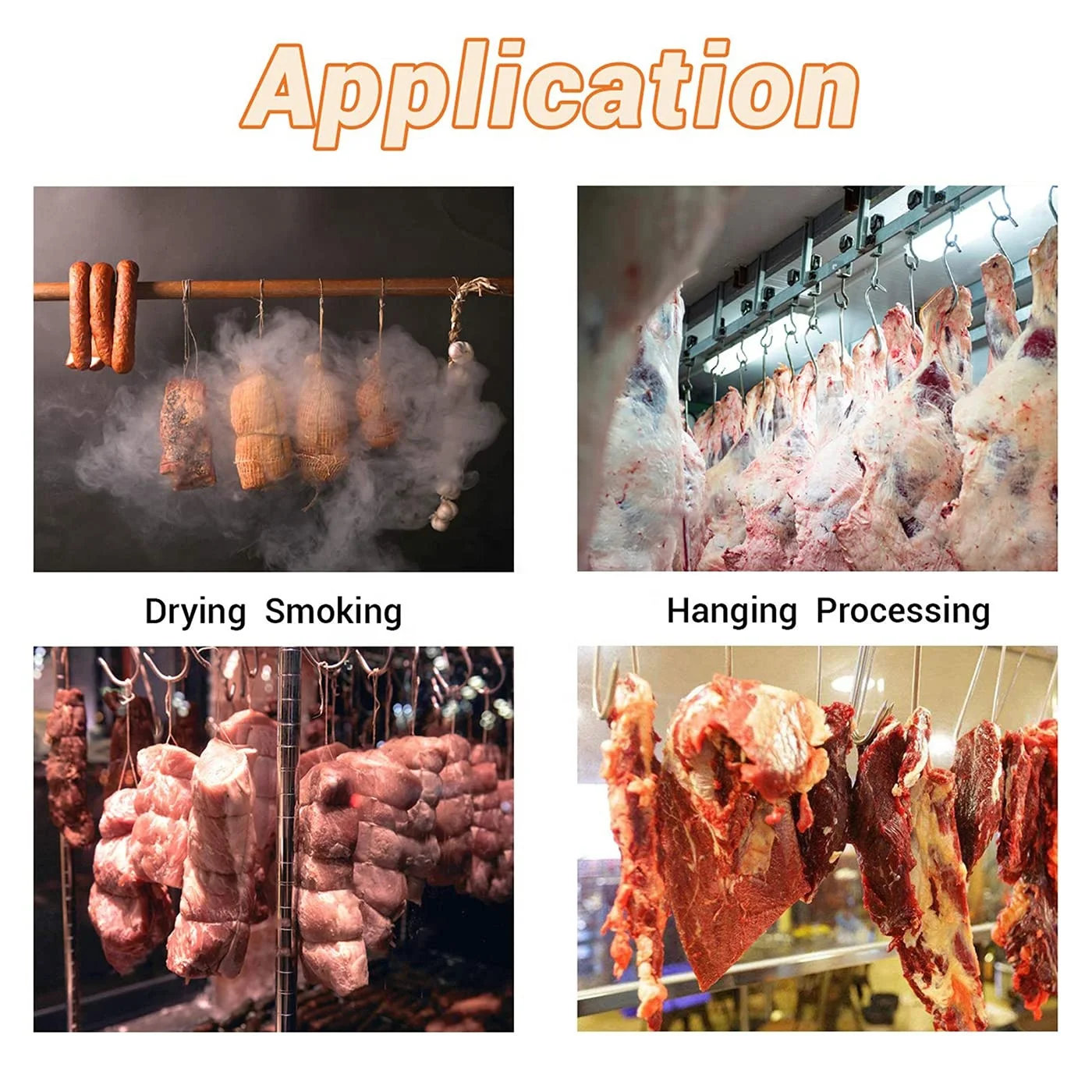 5mm Stainless Steel Butcher Hooks Hanging Meat Butcher S Hook Grill