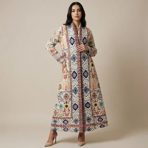 2026 Latest Design Miyake Pleated Abaya Factory Wholesale Women's Fashion Abaya Loose Stretch Casual Plus Size Abaya