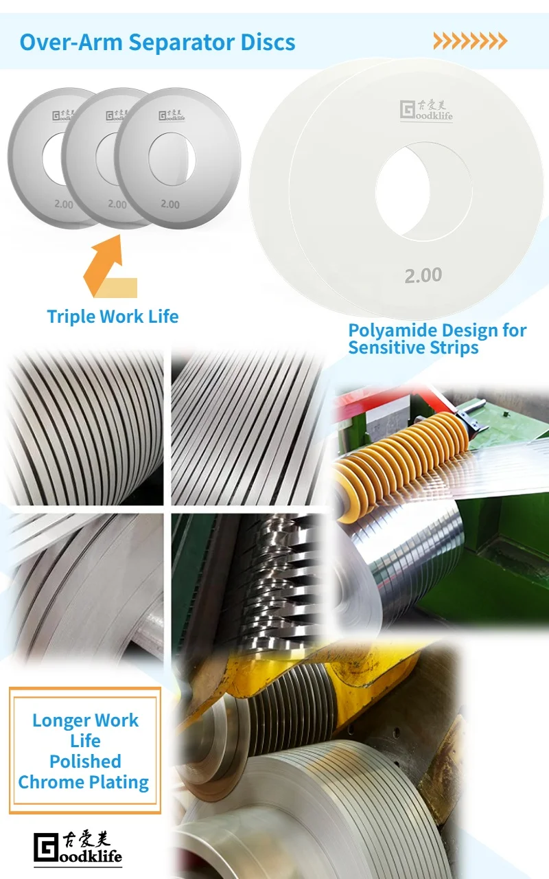 Slitting Disc Mouting Goodklife Slitting Line Tools Circular Separator Disc Rings Rotary ...