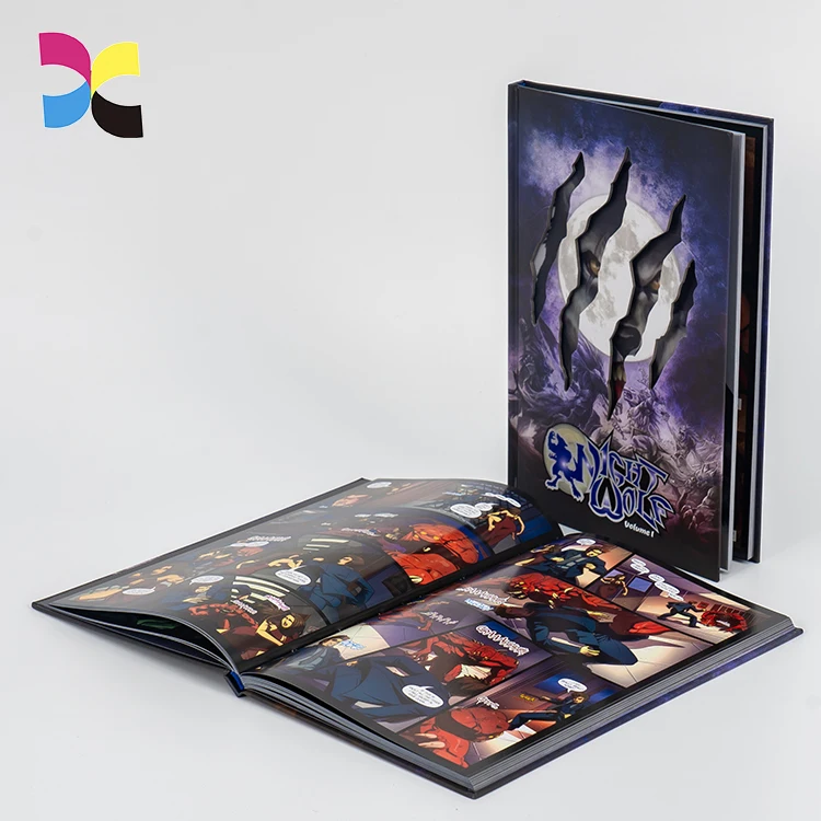 Custom  Offset Printing Embossed Surface Hard Cover A5 A4 Novel Book Printed From Pdf