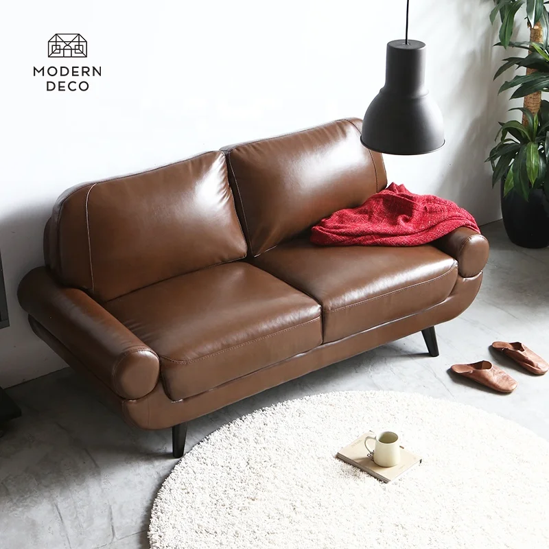 Faux kožni sofa, loveseat, bez rukava, crna, smeđa, kamela, dvojna sjedalica, savremeno opremljenje za živeće