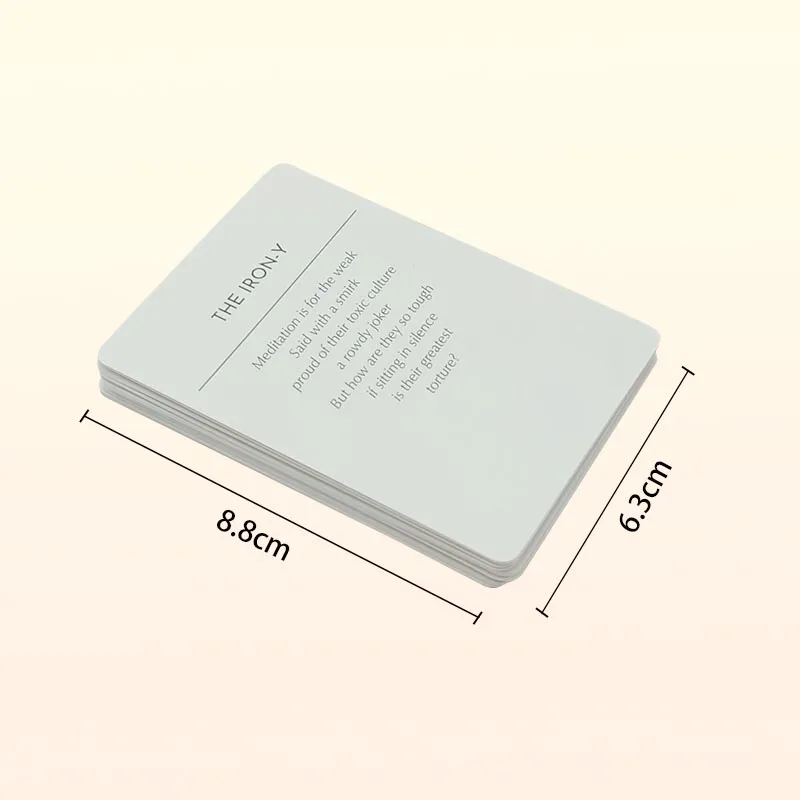 Customized Design Stationary A6 Cards Self Love Mental Health Inspirational Positive Affirmation Cards