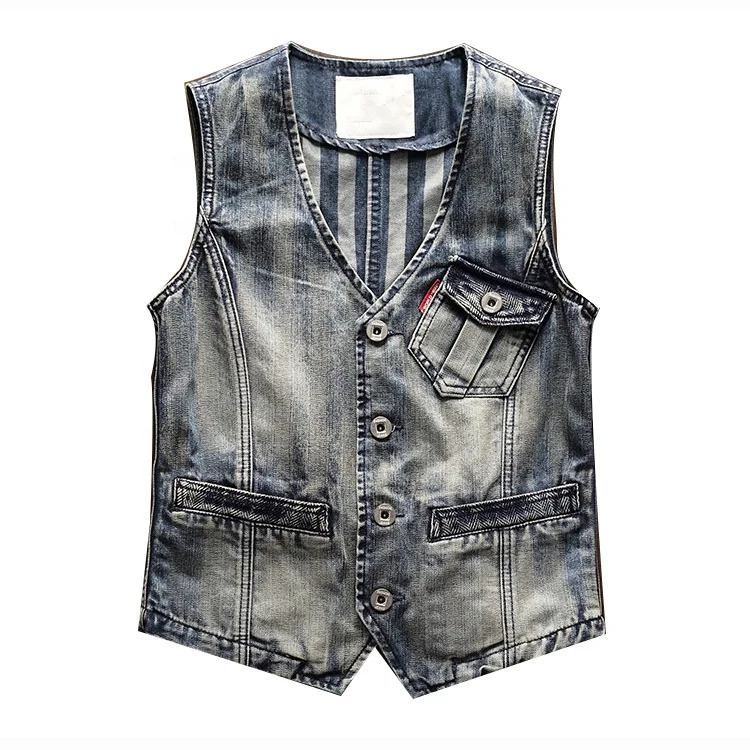Denim suit vest Clearance