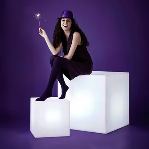 Modern LED Cube Floor Lamp Luxury Creative Simple Remote for Home Decor Living Room Hotel Bedroom