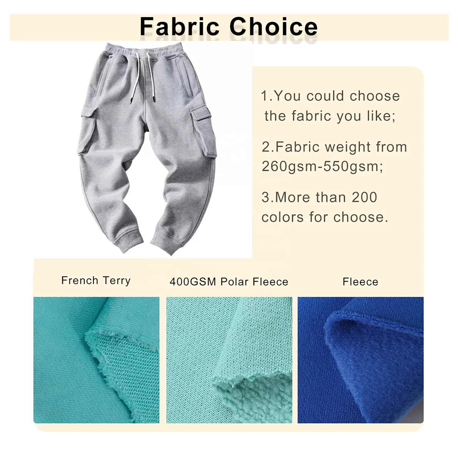 JL1128A New Style Winter Mens Fleece Cargo Sweatpants Plus Size Street Wear Sweat Pants Baggy Joggers for Men