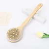 Brosse à manche long simple face en bois de lotus avec clous 41,5*11cm