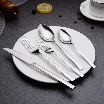 Manufacturer Wholesale Western Tableware Modern Cutlery Silverware Set Stainless Steel Flatware For Hotel