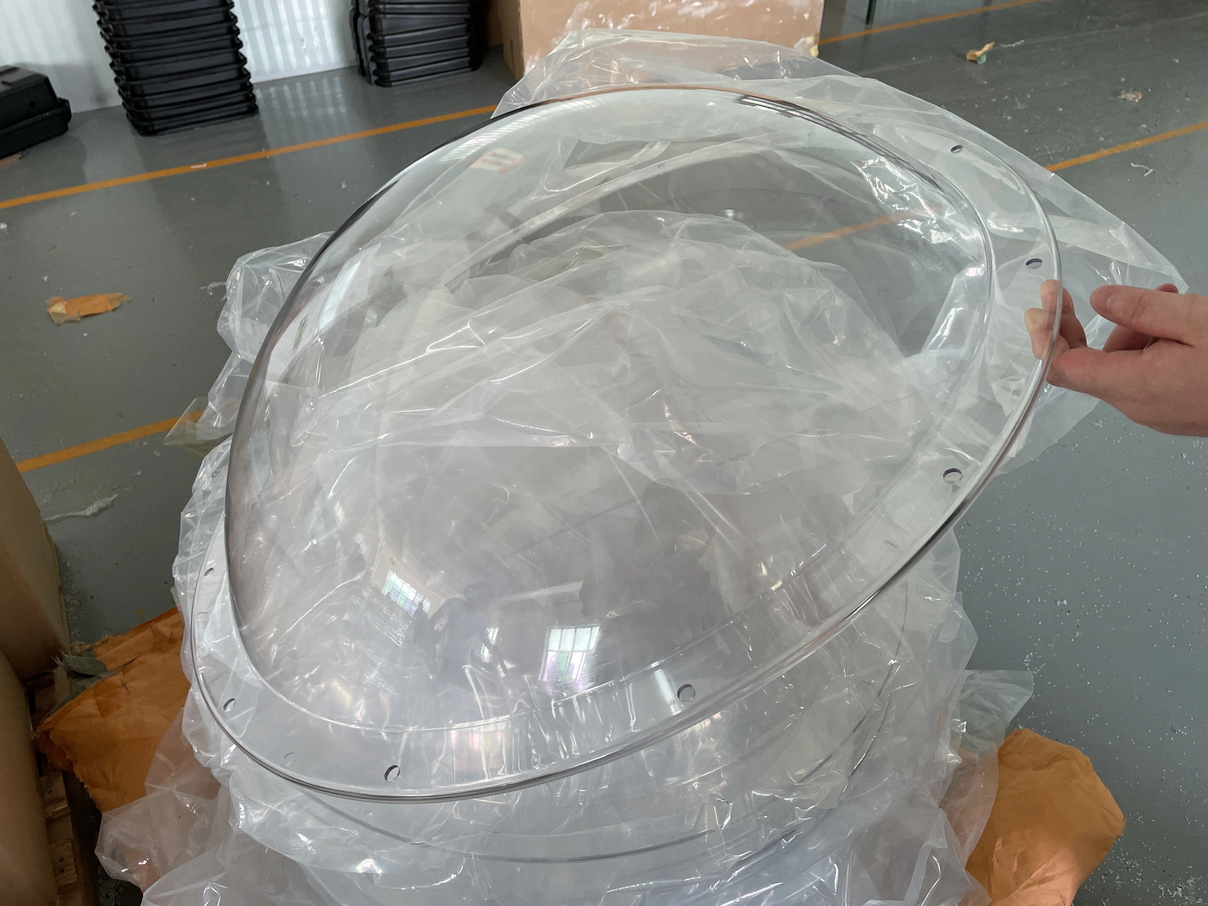 Custom High Transmissive Polycarbonate Dome Clear Plastic Dome Cover PMMA Transparent Hemisphere