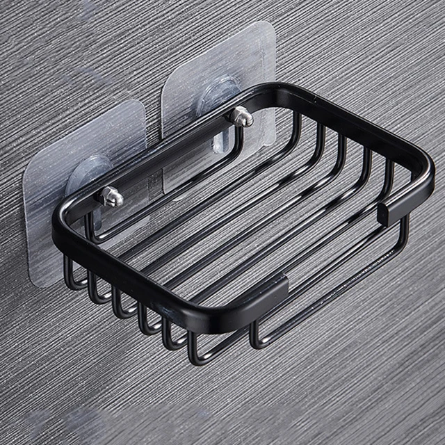 Portasapone Autoadesivo Per Bagno - Senza Foratura, Con Scarico, Bianco 🧼 - Foto 9