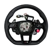 Volant en cuir perforé avec boutons R8